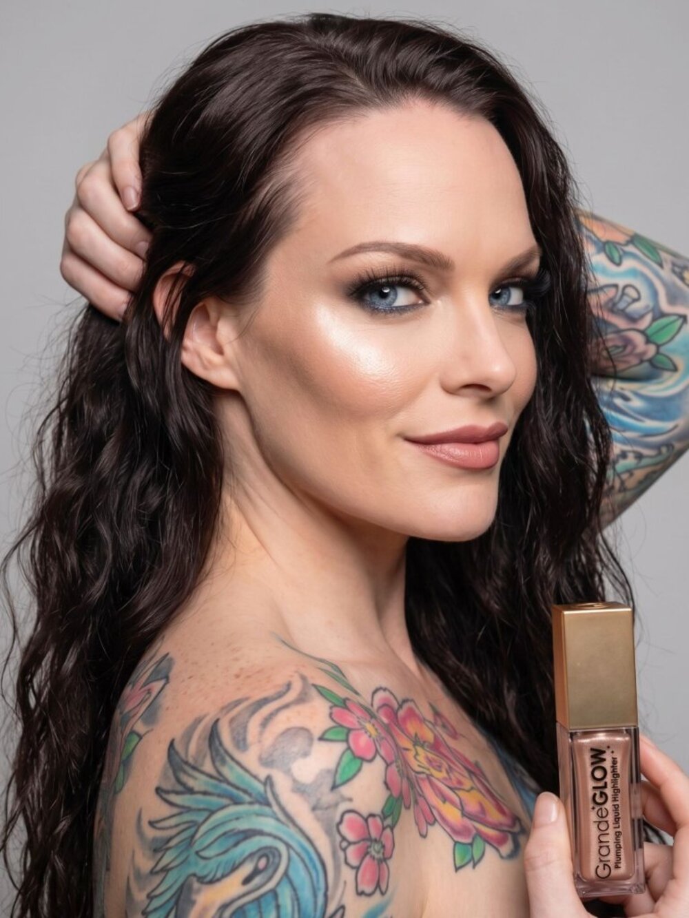 GrandeGLOW ✦ Plumping Liquid Highlighter Gilded Rose ✦ Radiant Luminous 10ml NWT